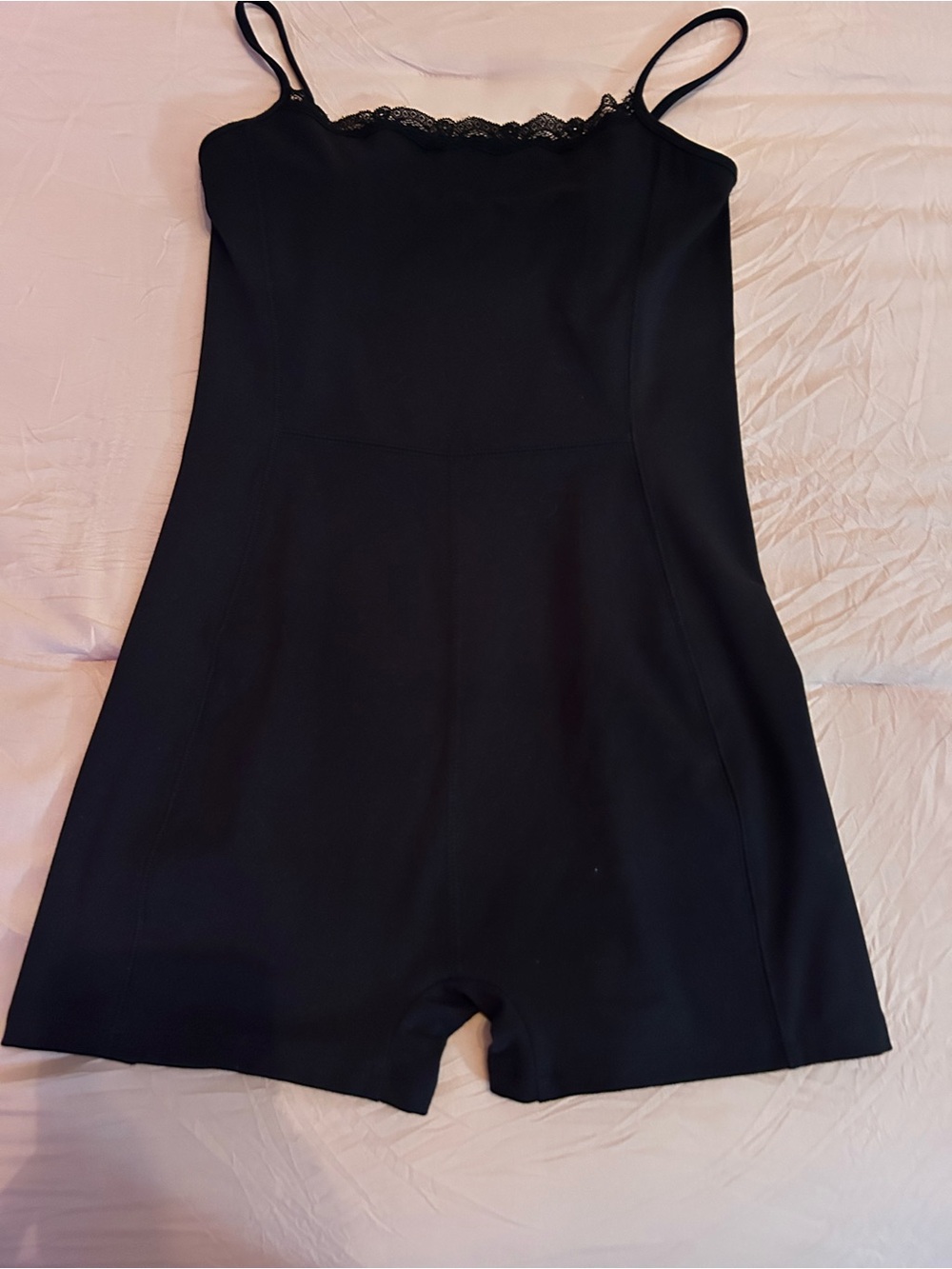 Wild Fable Black Lace-Trim Romper Jumpsuit. Size M. NWOT